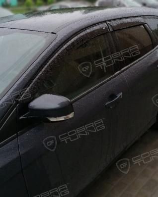 Дефлекторы окон (ветровики) Ford Focus III Wagon 2010"EuroStandard" (Форд Фокус) Кобра Тюнинг